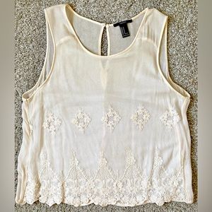 Forever 21 lace embroidered top